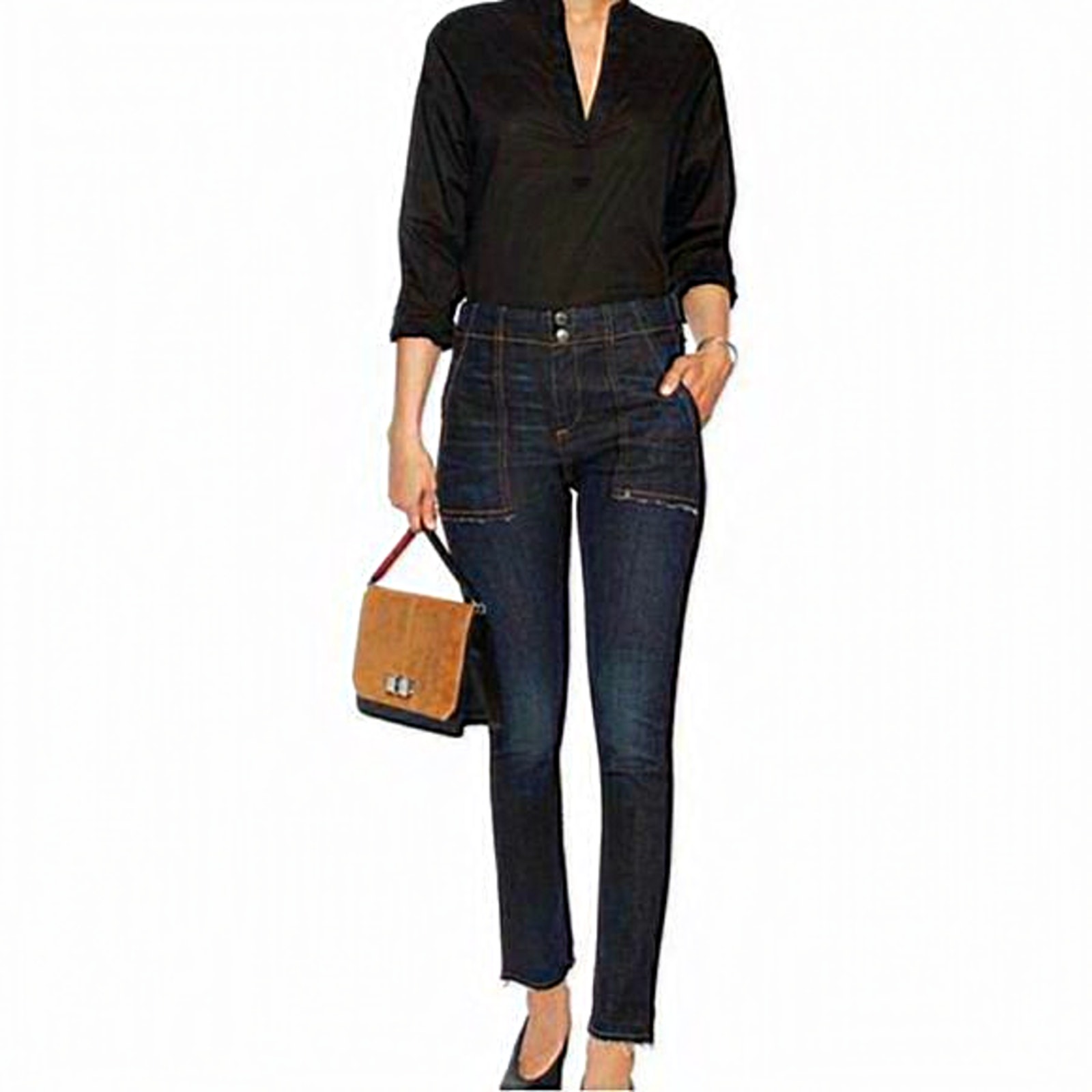 Rag & Bone Denny Jeans With Frayed Hem In Warsaw.